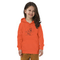 Sweat orange illustration Tyrannosaure Rex dessin ligne dinosaure paléontologie